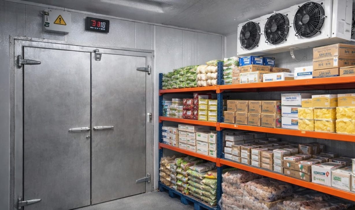 Cámara de frío comercial