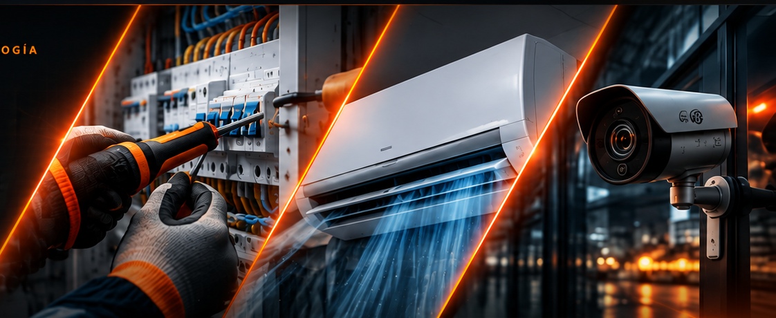 Electricidad, refrigeración y seguridad