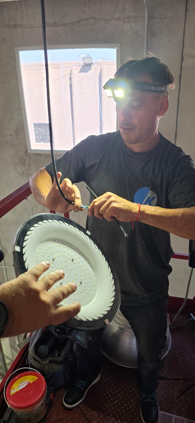 Instalación de luminarias